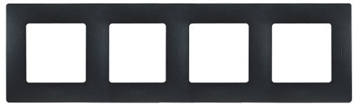 Рамка универсальная Legrand Etika 4-м. антрацит  картинка